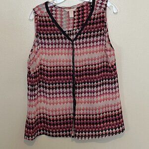 Banana Replubic Tank Top, Sheer, Size L